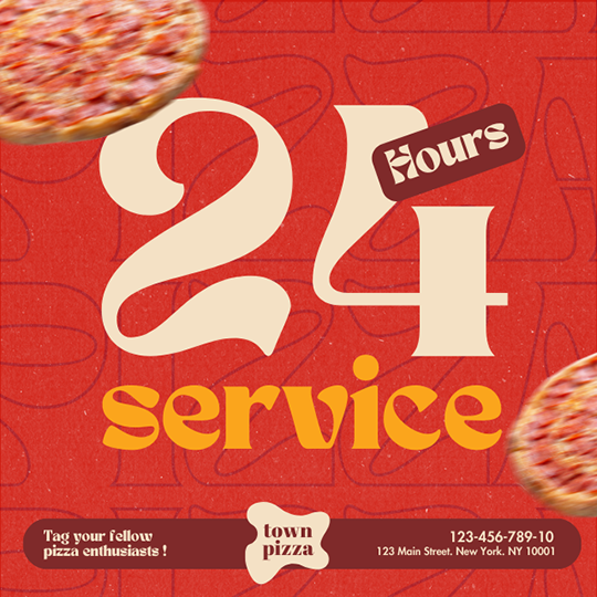 Canva 24 Hours Service Elaraeats Instagram Post