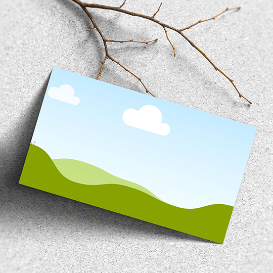 Canva Business Card Mockup On Paper Texture