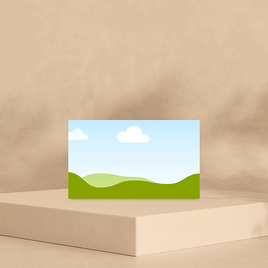 Canva Business Card Mockup On Podium