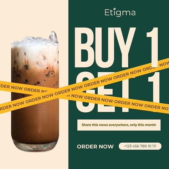 Canva Buy 1 Get 1 Etigma Instagram Post