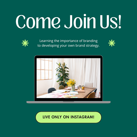 Canva Come Join Us Lime Branding Instagram Post