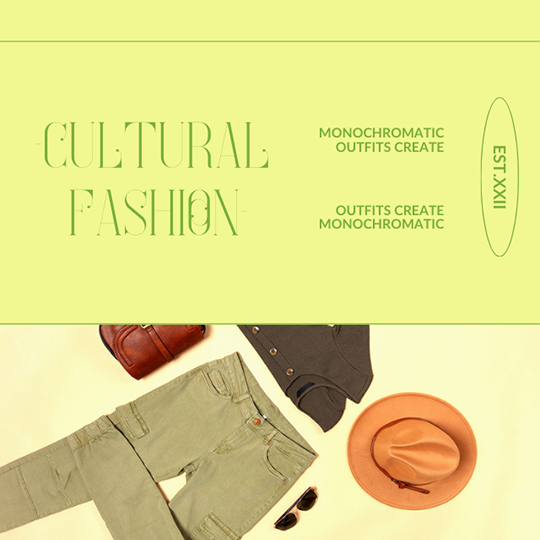 Canva Cultural Fashion Greeny Instagram Post