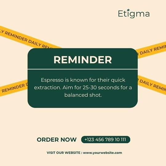 Canva Daily Reminder Etigma Instagram post