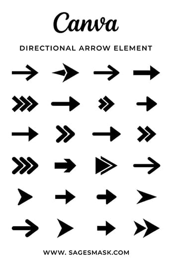 Canva Directional Arrow Elements