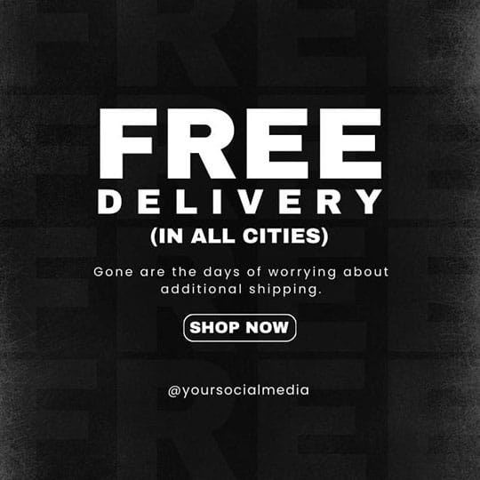 Canva Free Delivery Meetnight Instagram Post