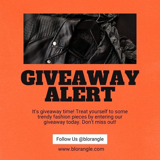 Canva Giveaway Alert Blorangle Instagram Post