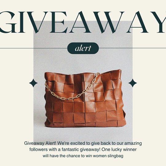 Canva Giveaway Alert Branding Fashion Instagram Post