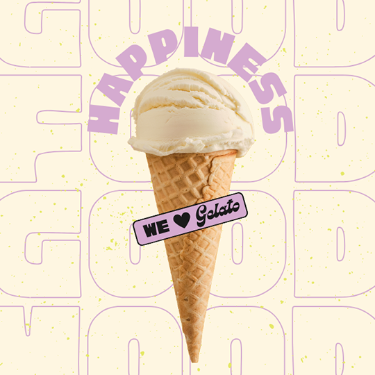 Canva Happiness Gelato Instagram Post