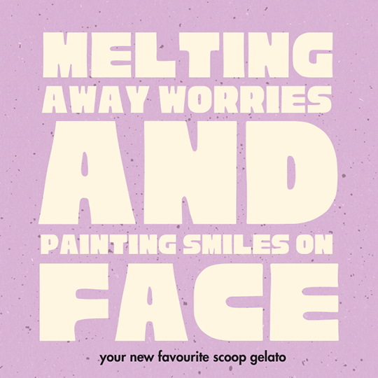 Canva Melting Away Worries And Painting Smiles On Face Gelato Instagram Post