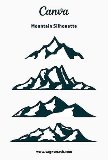 Canva Mountain Silhouette Elements