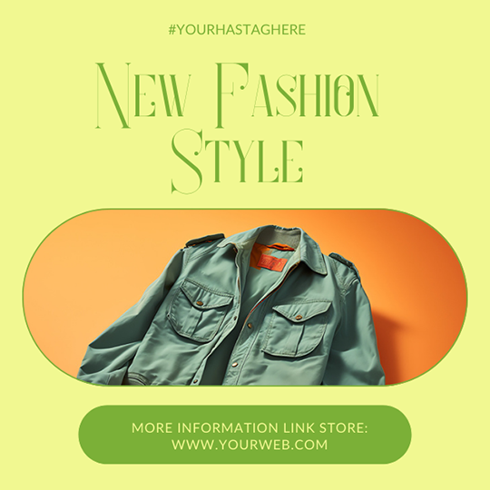 Canva New Fashion Style Greeny Instagram Post