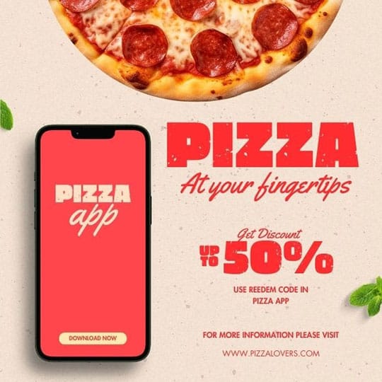 Canva Pizza At Your Fingertips Pizza Exobites Instagram Post