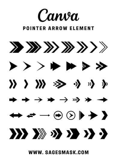 Canva Pointer Arrow Elements