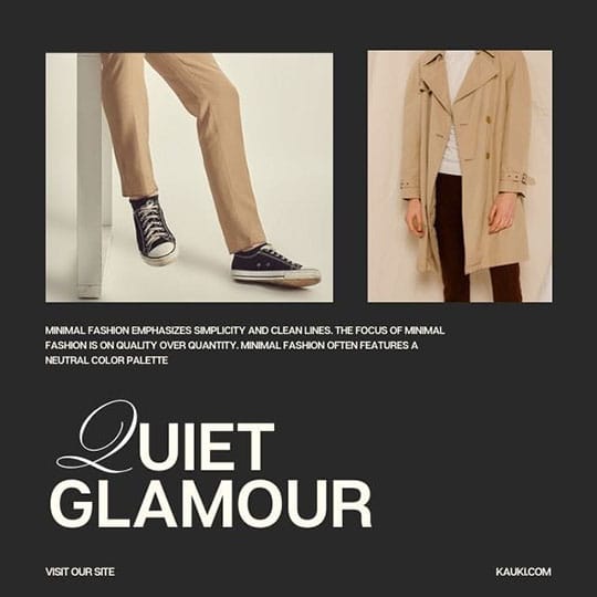 Canva Quiet Glamour Kauki Instagram Post