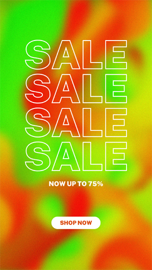 Canva Sale Now Up To 75% Vibrant Gradient Story