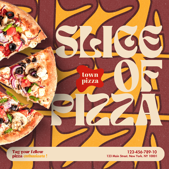 Canva Slice Of Pizza Elaraeats Instagram Post