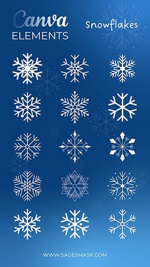 Canva Snowflakes Elements