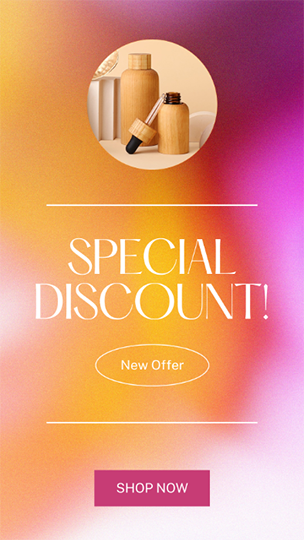 Canva Special Discount Vibrant Gradient Story