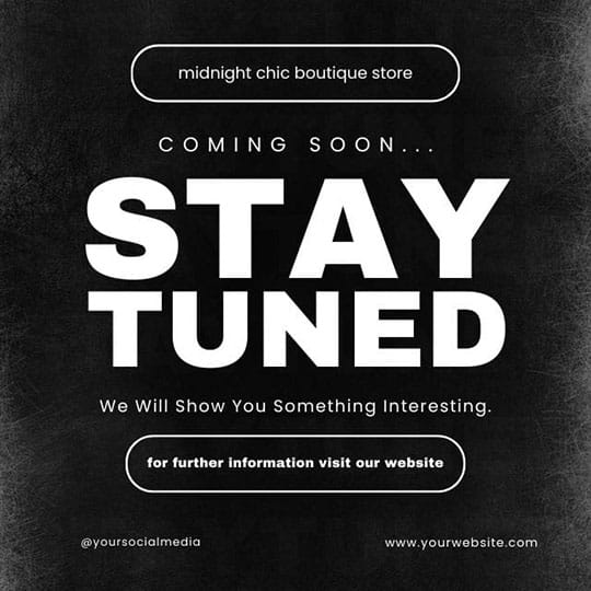 Canva Stay Tuned Fashion Meetnight Instagram Post