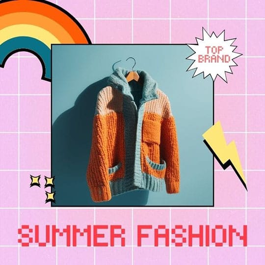 Canva Summer Fashion Top Brand Instagram Post