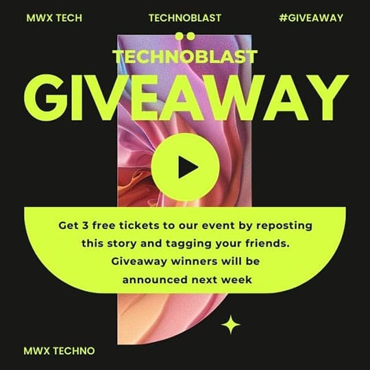 Canva Techno Giveaway Instagram Post