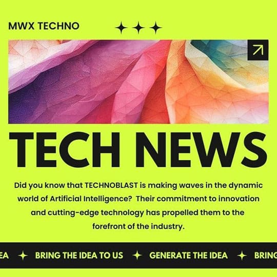 Canva Techno Tech news Instagram Post