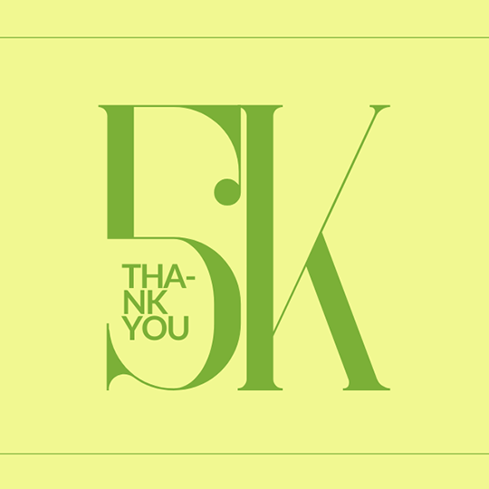 Canva Thank You 5k Greeny Instagram Post