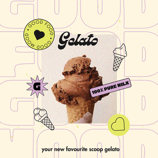 Canva Your New Favourite Scoop Gelato Instagram Post