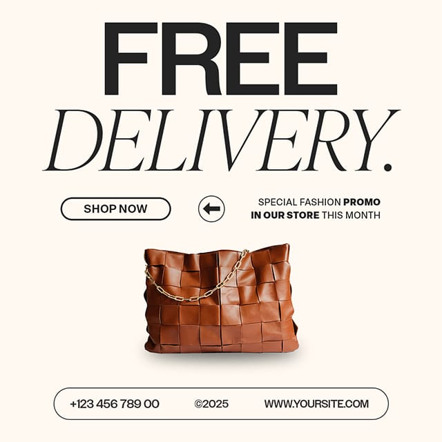 Free Delivery Fashion Instagram Post