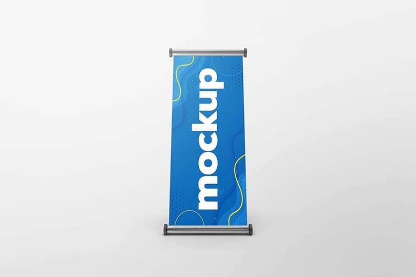 Photoshop Front Advertising Stand Mockup