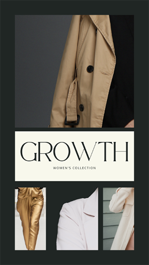 Canva Growth Women's Collection Aesthetic Fashion Story