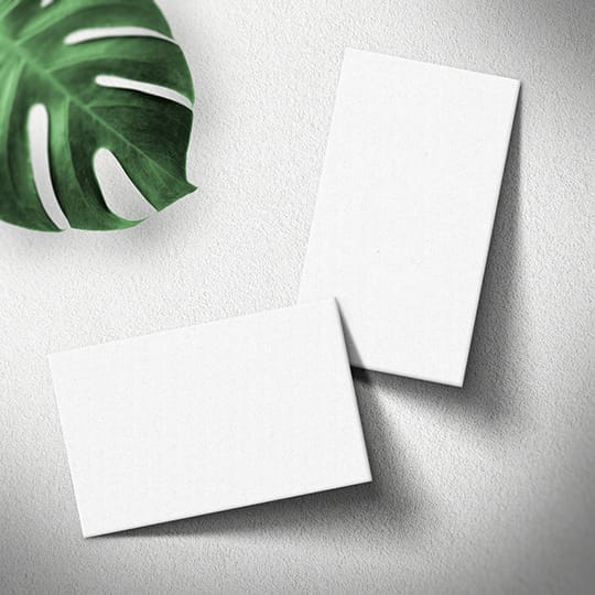 Image Business Card Wall And Shadows Mockup