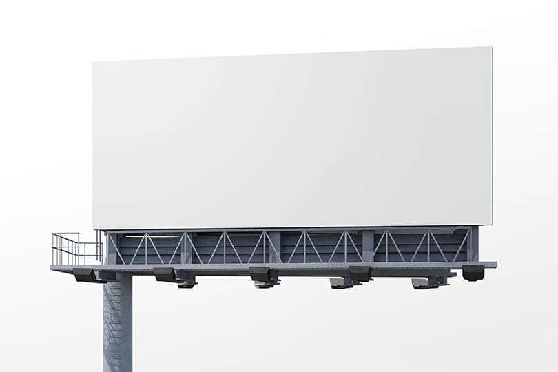 Image Close up View Highway Billboard Mockup