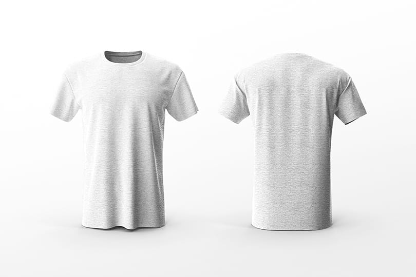 Image Crewneck Male T-Shirt Mockup