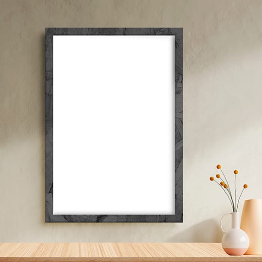 Image Frame Mockup With Flower Vase