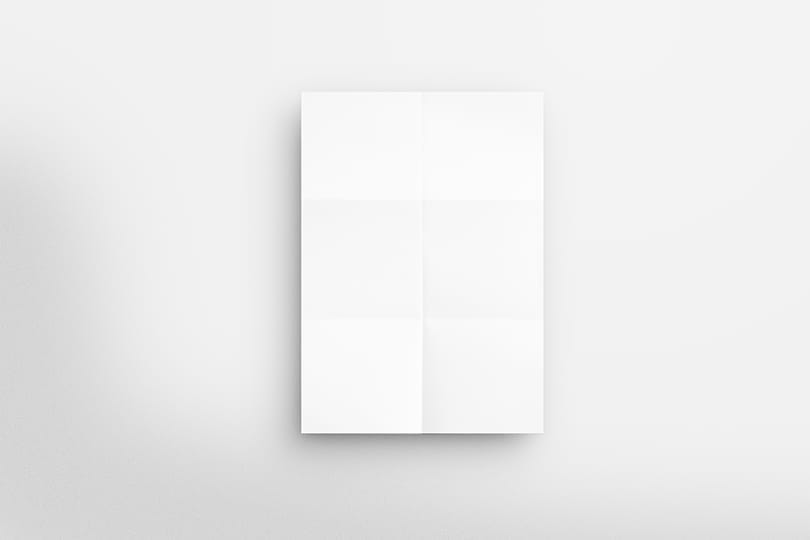 Image Glued Poster on The Clean Background Mockup