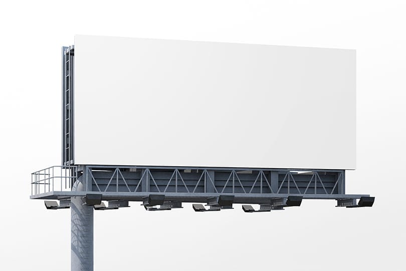 Image Left Side View Highway Billboard Mockup