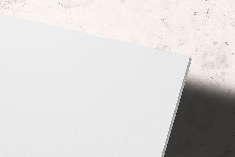 Image Logo Mockup on Polished Marble Texture