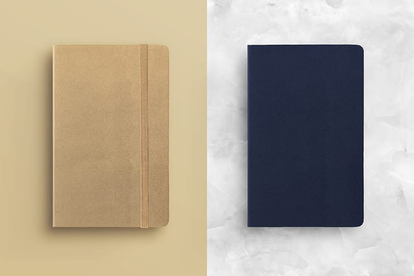 Image Notebook Cover Mockup Mocca Marble