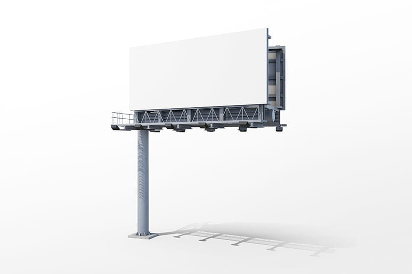 Image Panoramic View Highway Billboard Mockup