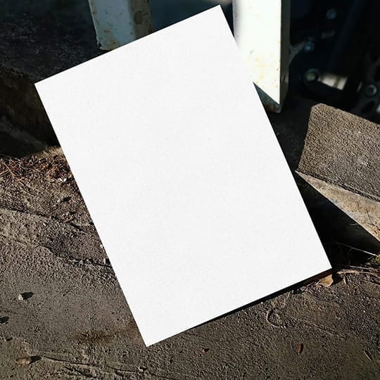 Image Paper Mockup Concrete Backdrop