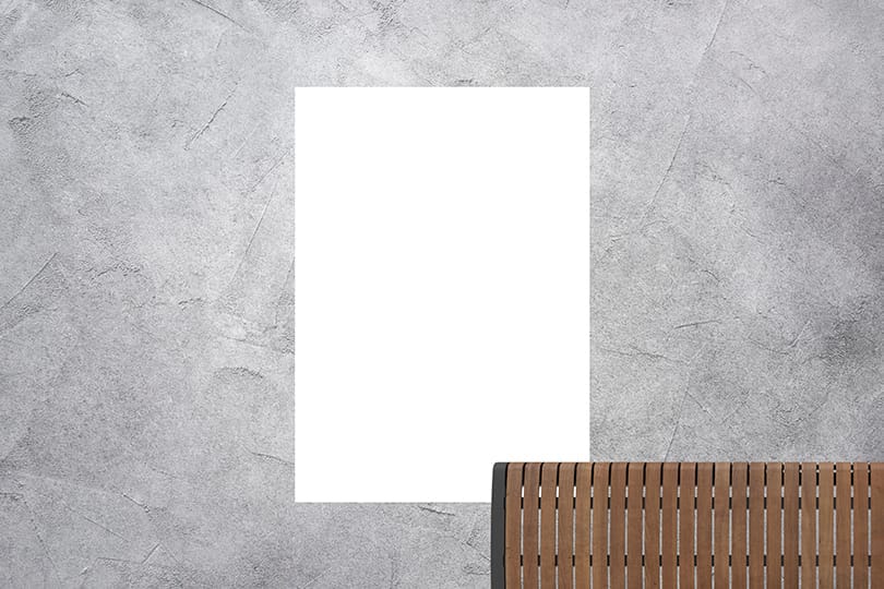 Image Poster Mockup Wood Fence