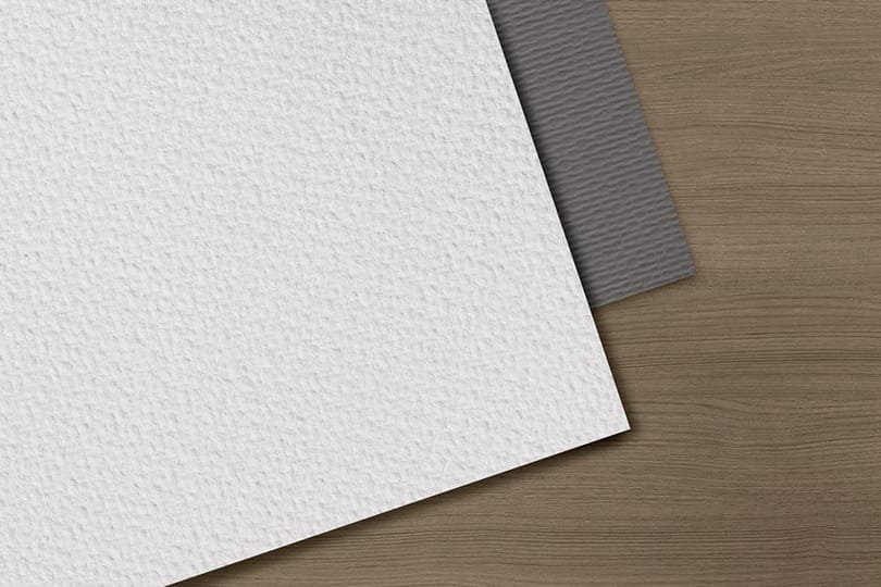 Image Scan Mockup Textured White Wood Surface