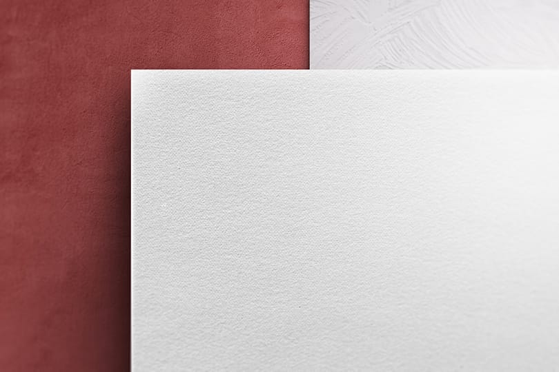 Image Scene Mockup On Textured  Red Wall