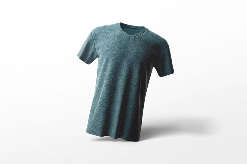 Image Wide V-Neck T-Shirt Mockup