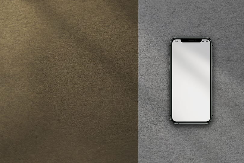 Image iPhone Mockup With Realistic Shadow