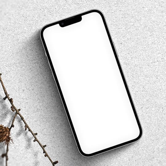 Image iPhone 13 Pro Mockup on Textured Surface