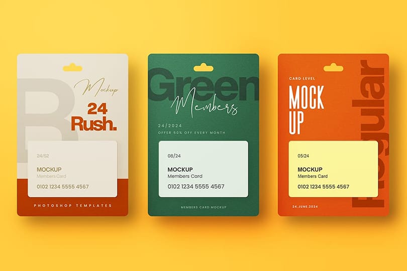 Photoshop Members Card Mockup