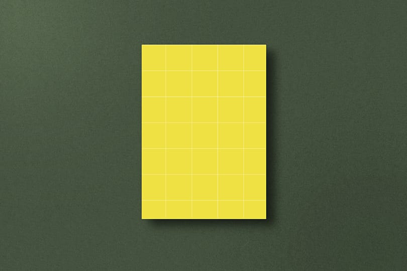 PNG Green Wall Poster Mockup