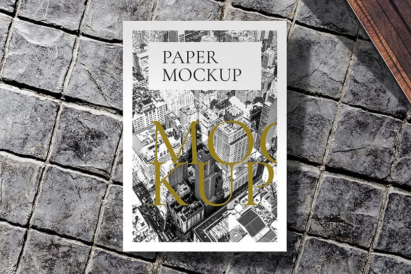 Photoshop Realistic Magazine Paper Mockup